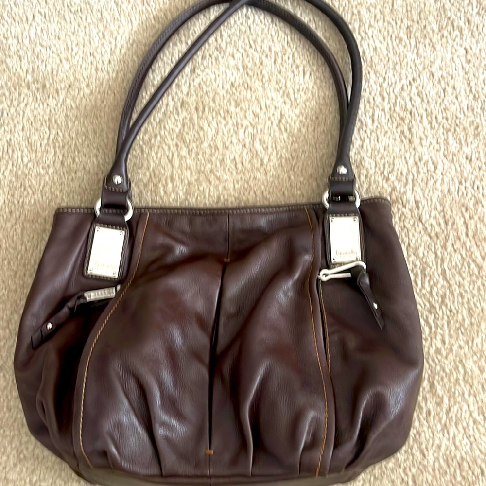 Brown leather Tiganello purse